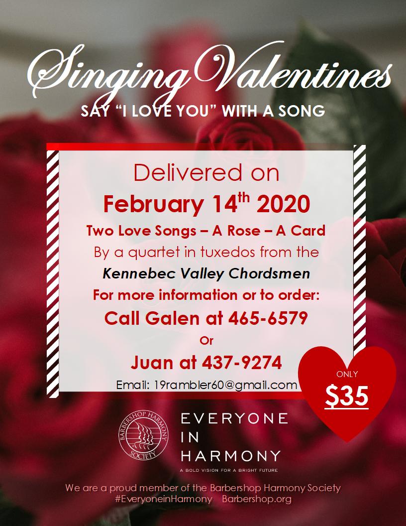 Singing Valentines 2020