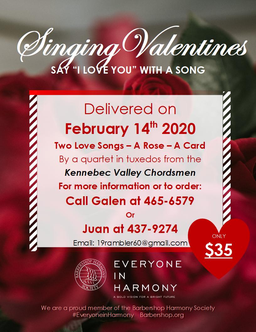 Singing Valentines 2020